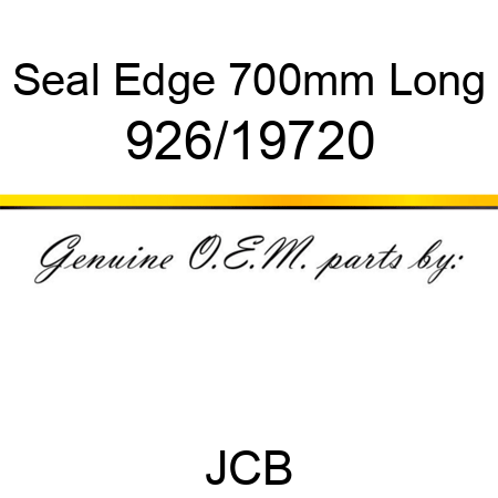 Seal, Edge 700mm Long 926/19720