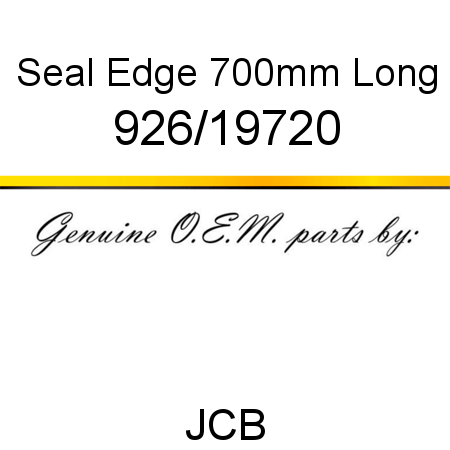 Seal, Edge 700mm Long 926/19720