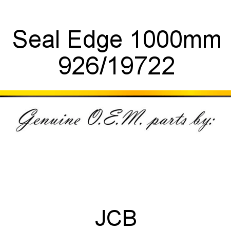Seal, Edge 1000mm 926/19722