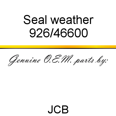 Seal, weather 926/46600