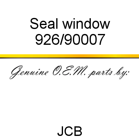 Seal, window 926/90007