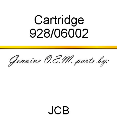 Cartridge 928/06002