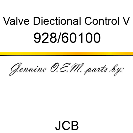Valve, Diectional Control V 928/60100