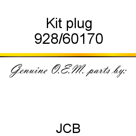 Kit, plug 928/60170