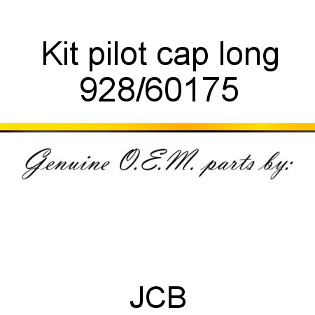 Kit, pilot cap long 928/60175