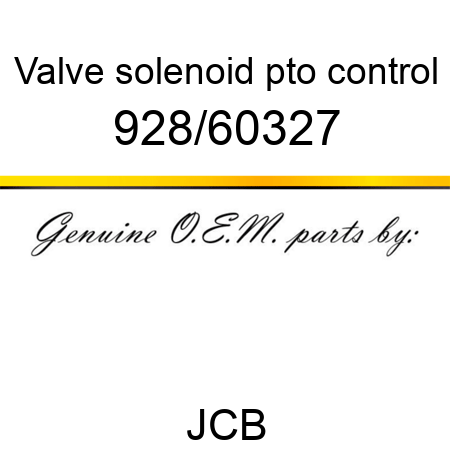 Valve, solenoid, pto control 928/60327