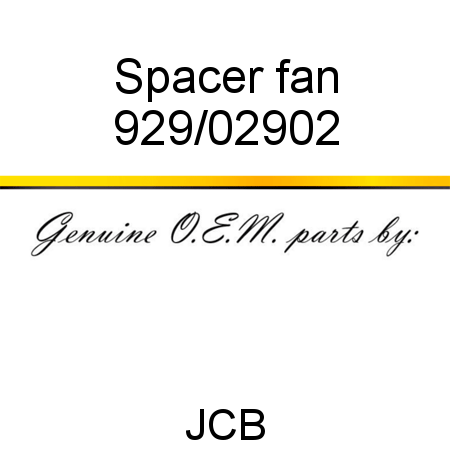Spacer, fan 929/02902