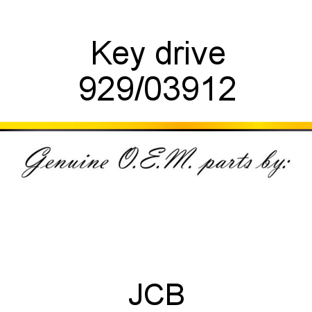 Key, drive 929/03912