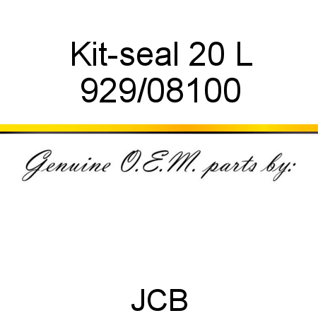 Kit-seal, 20 L 929/08100