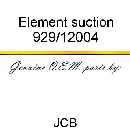 Element, suction 929/12004