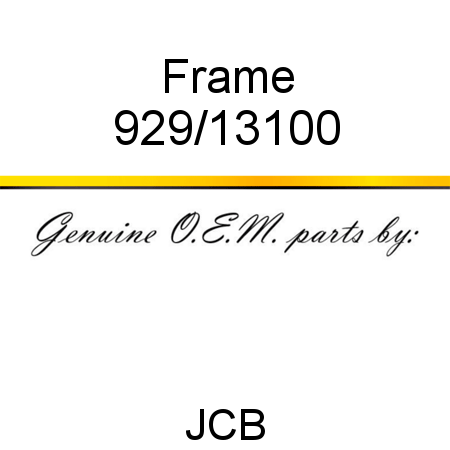 Frame 929/13100