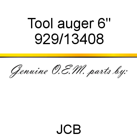 Tool, auger, 6