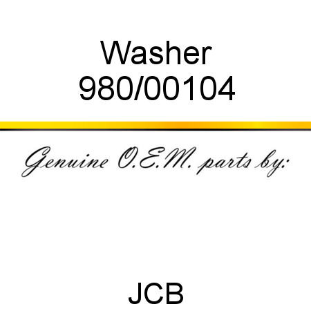 Washer 980/00104