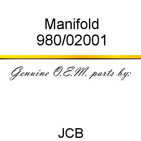 Manifold 980/02001