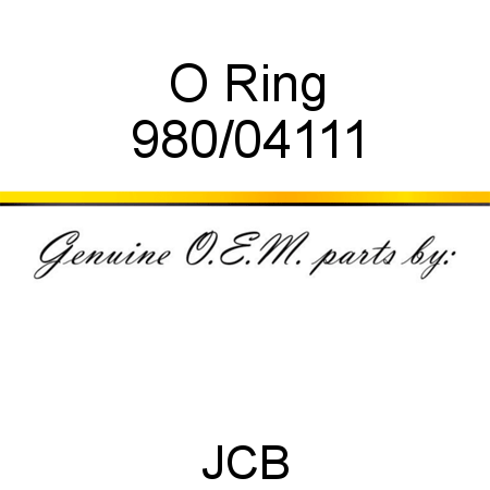 O Ring 980/04111