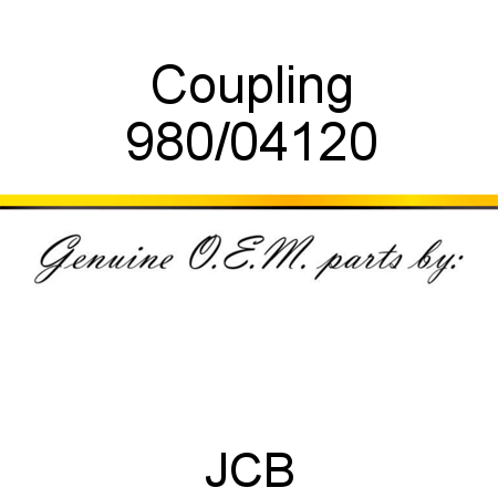 Coupling 980/04120