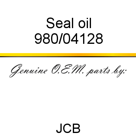 Seal, oil 980/04128