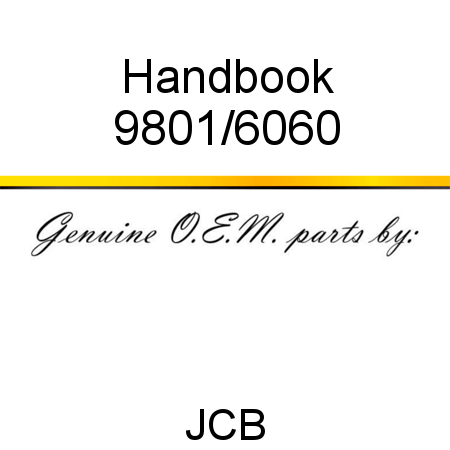 Handbook 9801/6060