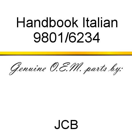 Handbook, Italian 9801/6234