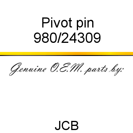 Pivot, pin 980/24309
