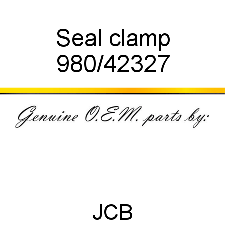 Seal, clamp 980/42327