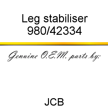 Leg, stabiliser 980/42334