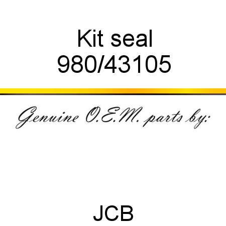 Kit, seal 980/43105