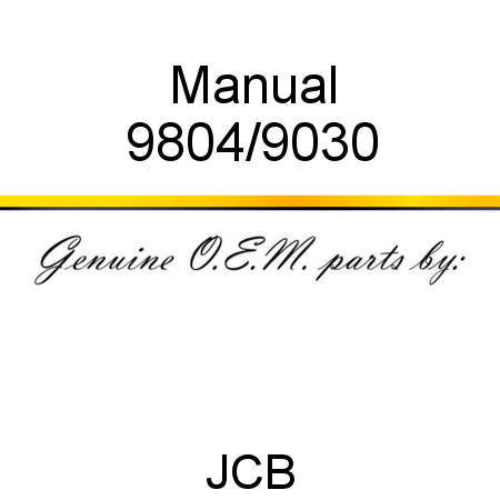 Manual 9804/9030