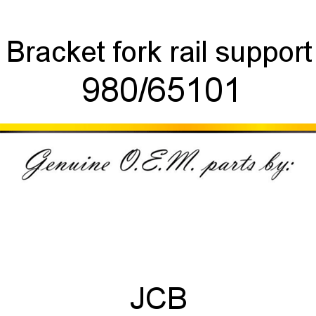 Bracket, fork rail support 980/65101
