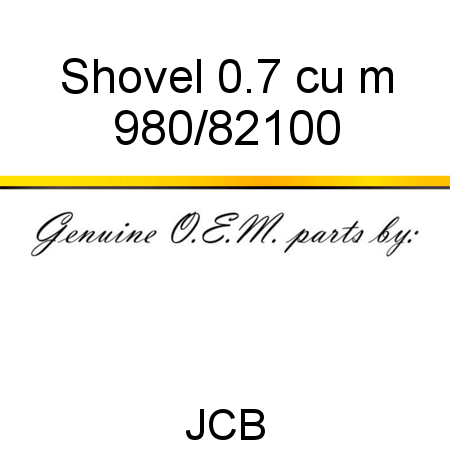 Shovel, 0.7 cu m 980/82100