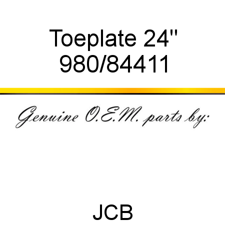 Toeplate, 24