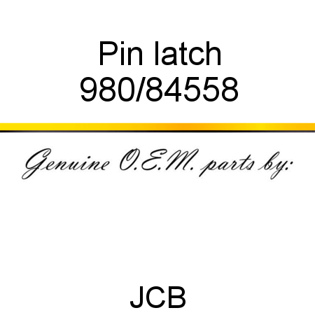 Pin, latch 980/84558