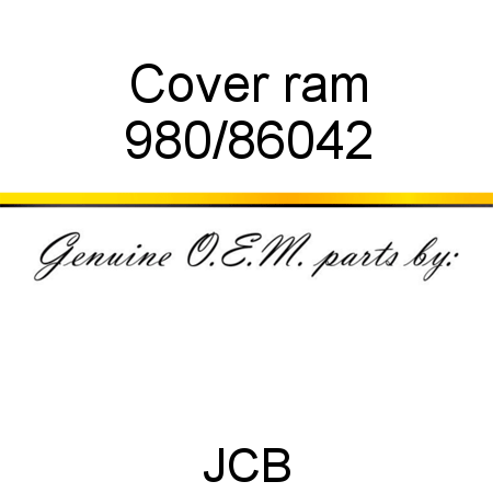 Cover, ram 980/86042