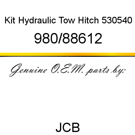 Kit, Hydraulic Tow Hitch, 530,540 980/88612