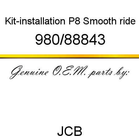 Kit-installation, P8 Smooth ride 980/88843