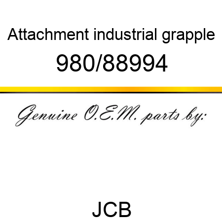 Attachment, industrial grapple 980/88994