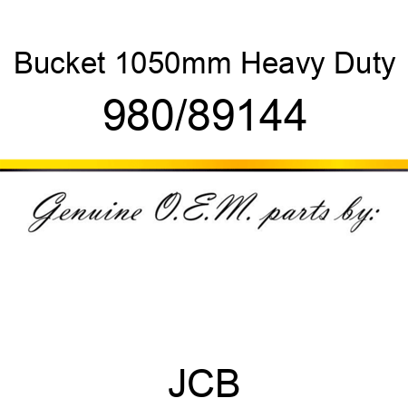 Bucket, 1050mm Heavy Duty 980/89144