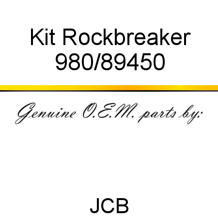 Kit, Rockbreaker 980/89450
