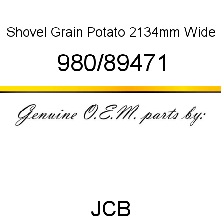 Shovel, Grain Potato, 2134mm Wide 980/89471