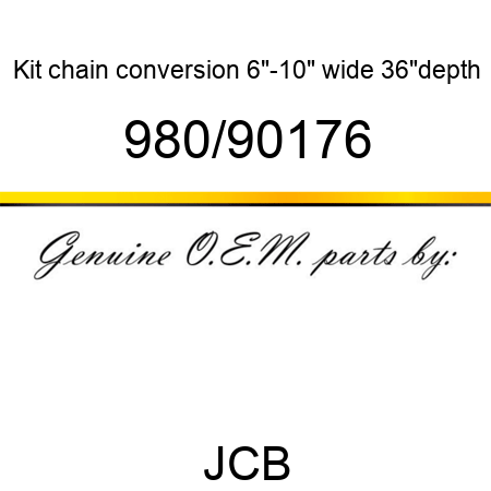 Kit, chain conversion, 6