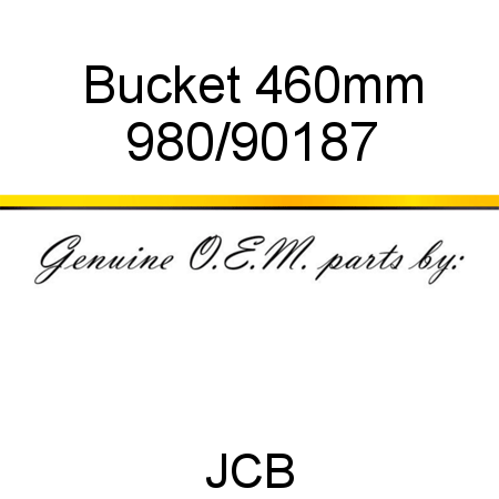 Bucket, 460mm 980/90187