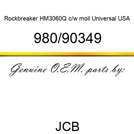 Rockbreaker, HM3060Q c/w moil, Universal USA 980/90349