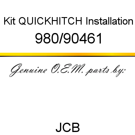 Kit, QUICKHITCH, Installation 980/90461