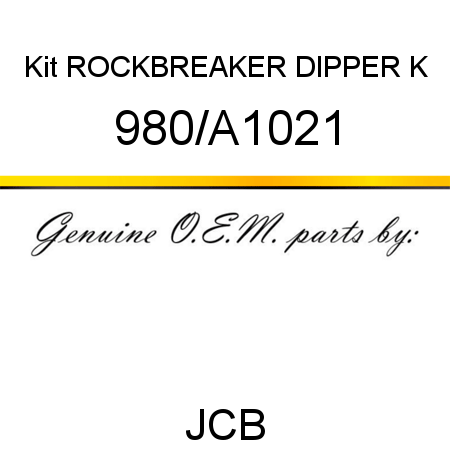 Kit, ROCKBREAKER DIPPER K 980/A1021