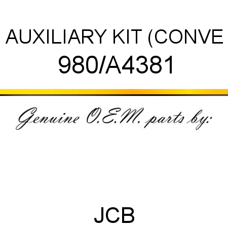 AUXILIARY KIT (CONVE 980/A4381