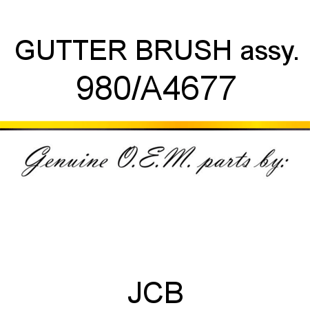 GUTTER BRUSH assy. 980/A4677