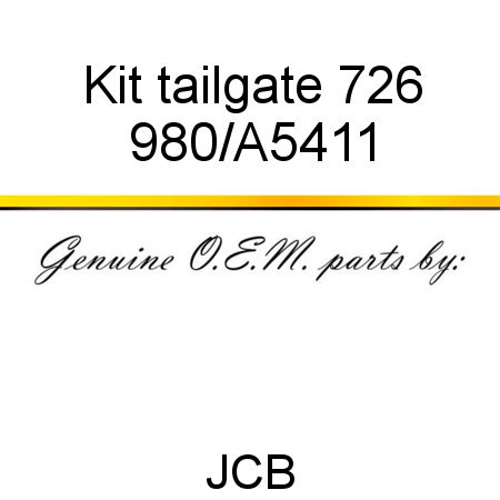Kit, tailgate, 726 980/A5411
