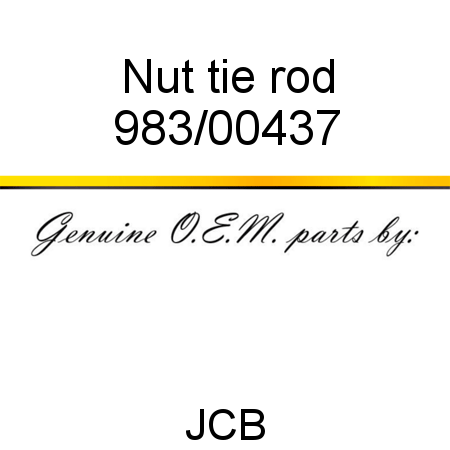 Nut, tie rod 983/00437