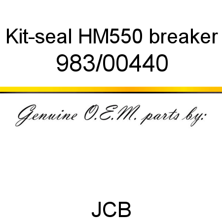 Kit-seal, HM550 breaker 983/00440