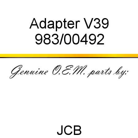 Adapter, V39 983/00492